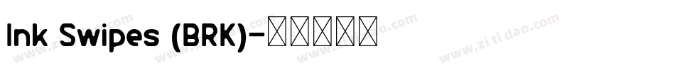 Ink Swipes (BRK)字体转换